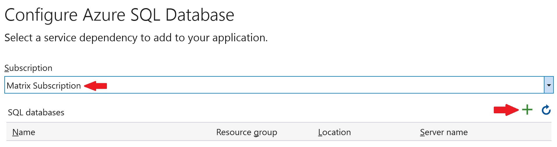 create azure sql database from visual studio