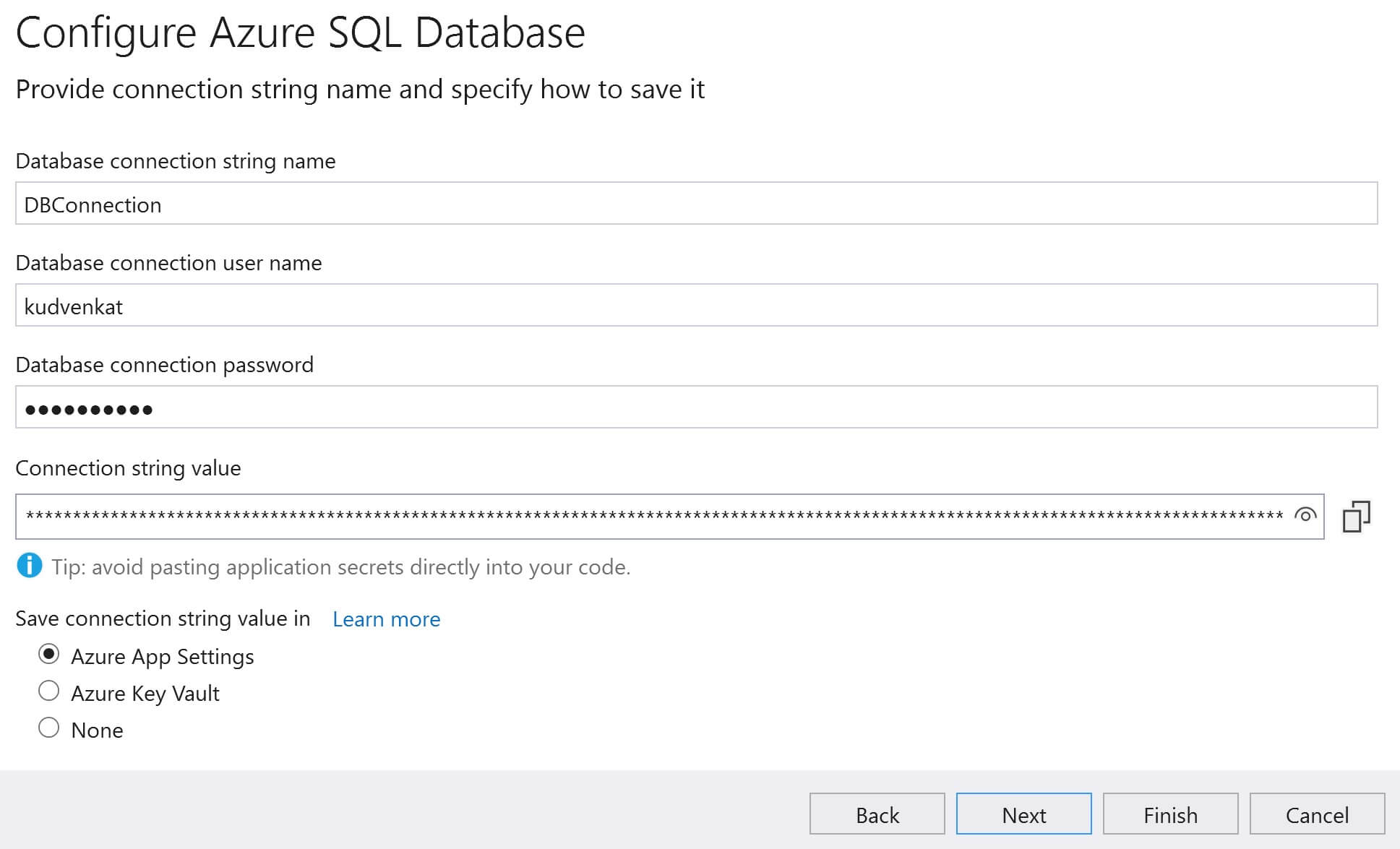 deploy asp.net web api with database in azure