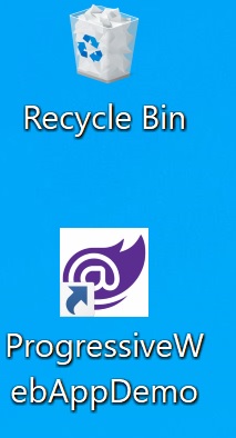 progressive web app shortcut