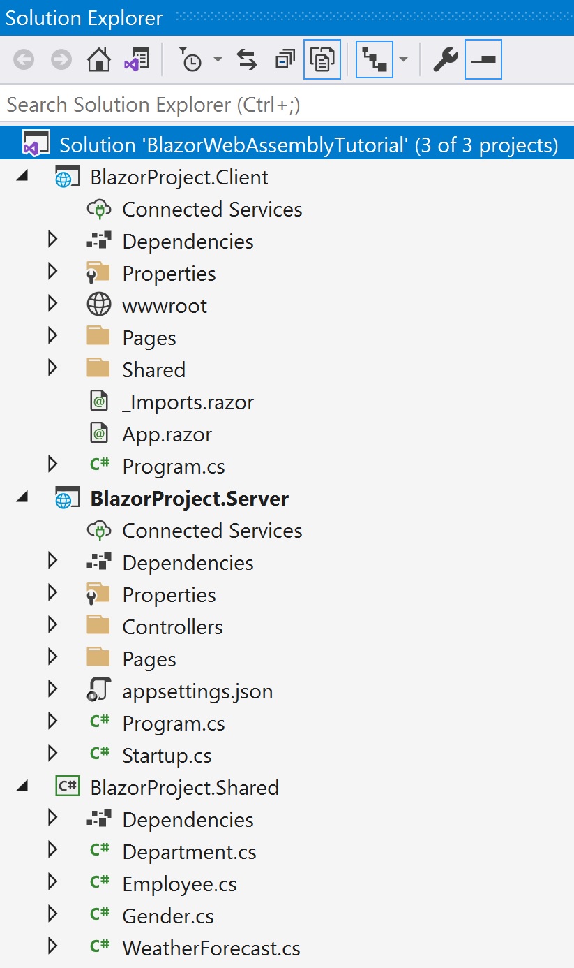 blazor project structure best practices