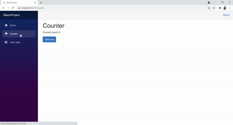 Loading animation in web application | Blazor