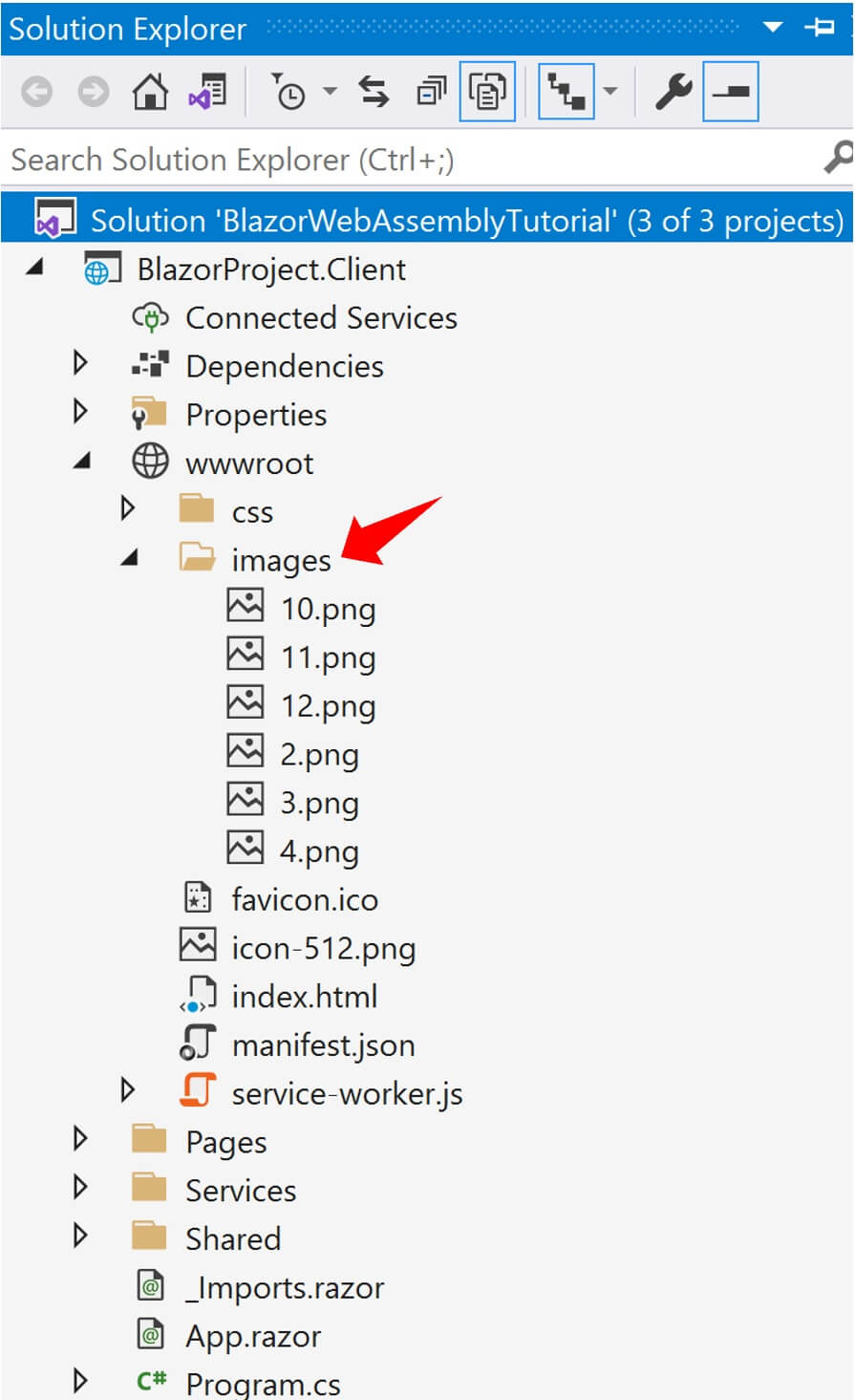 images in blazor datagrid