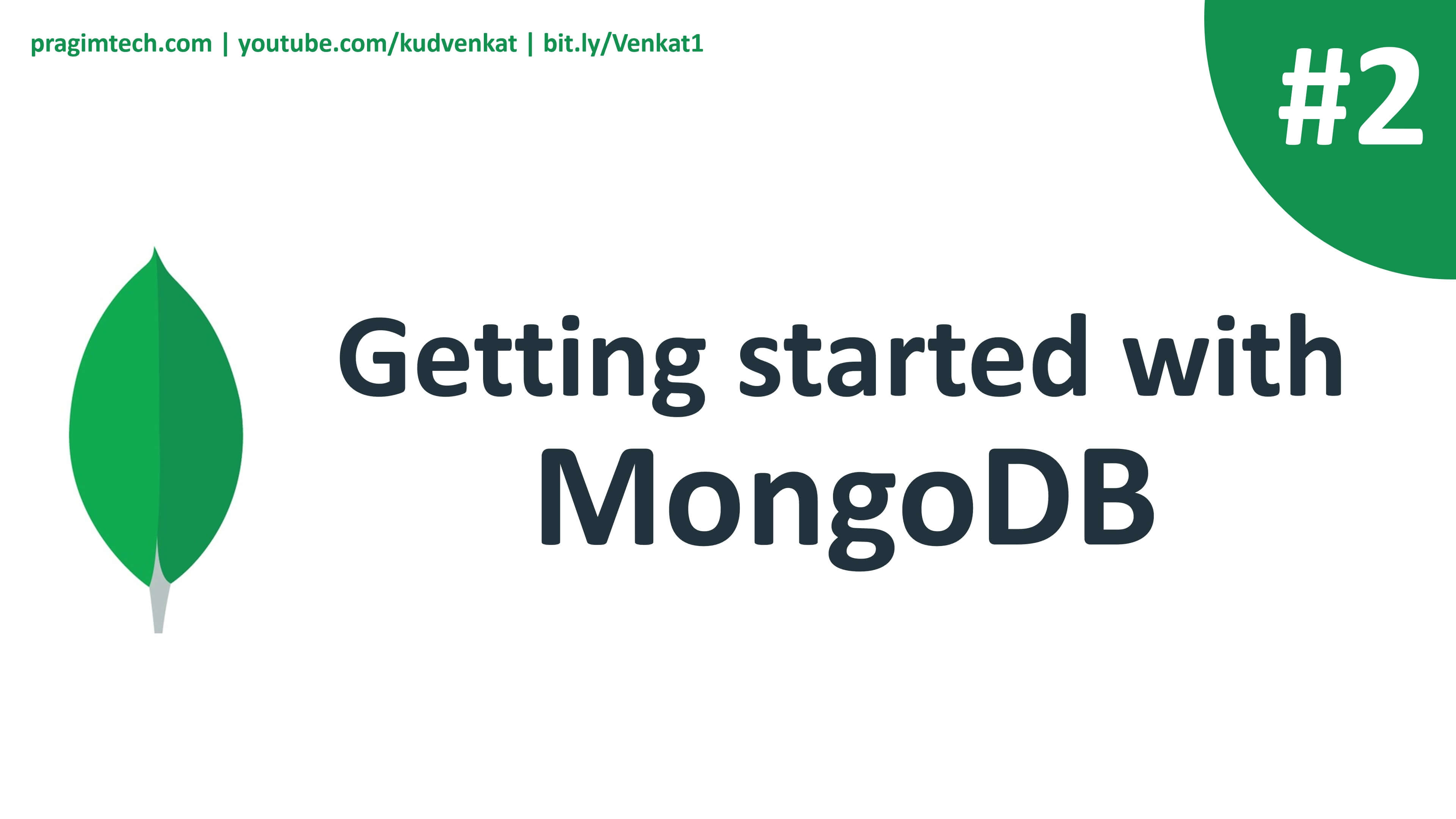 Getting started with MongoDB databass